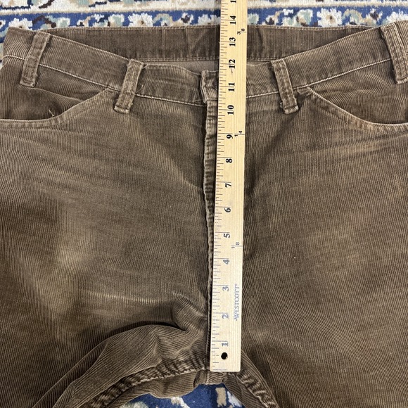 Vintage Levi's Corduroy Pants USA 90s Valencia Factory Brown 5 pocket 36x29 - Picture 6 of 10